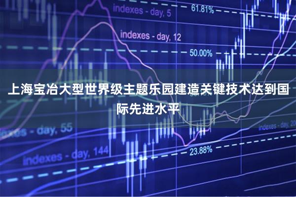 上海宝冶大型世界级主题乐园建造关键技术达到国际先进水平