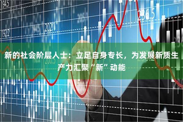 新的社会阶层人士:立足自身专长,为发展新质生产力汇聚“新”动能