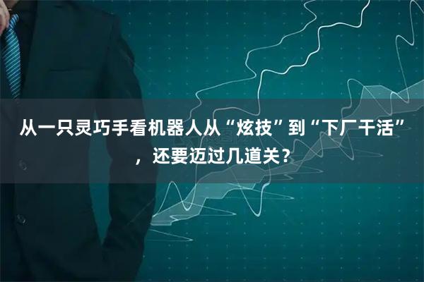 从一只灵巧手看机器人从“炫技”到“下厂干活”，还要迈过几道关？